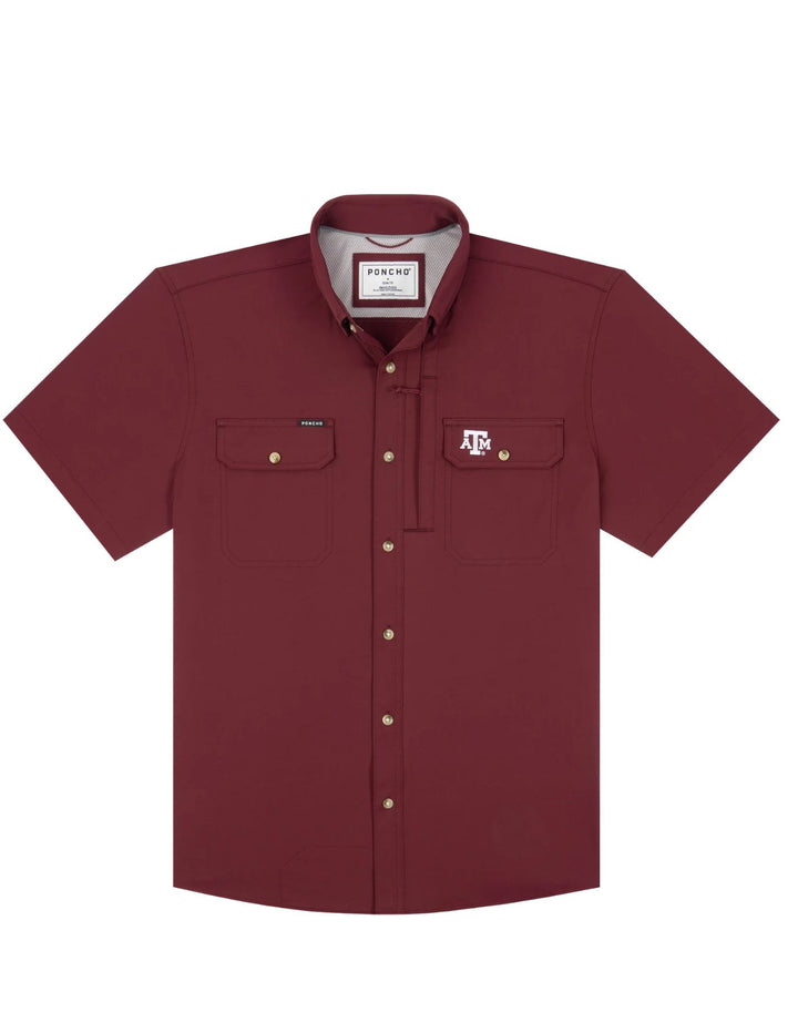 Poncho Mens The College Station Short Sleeve Shirt