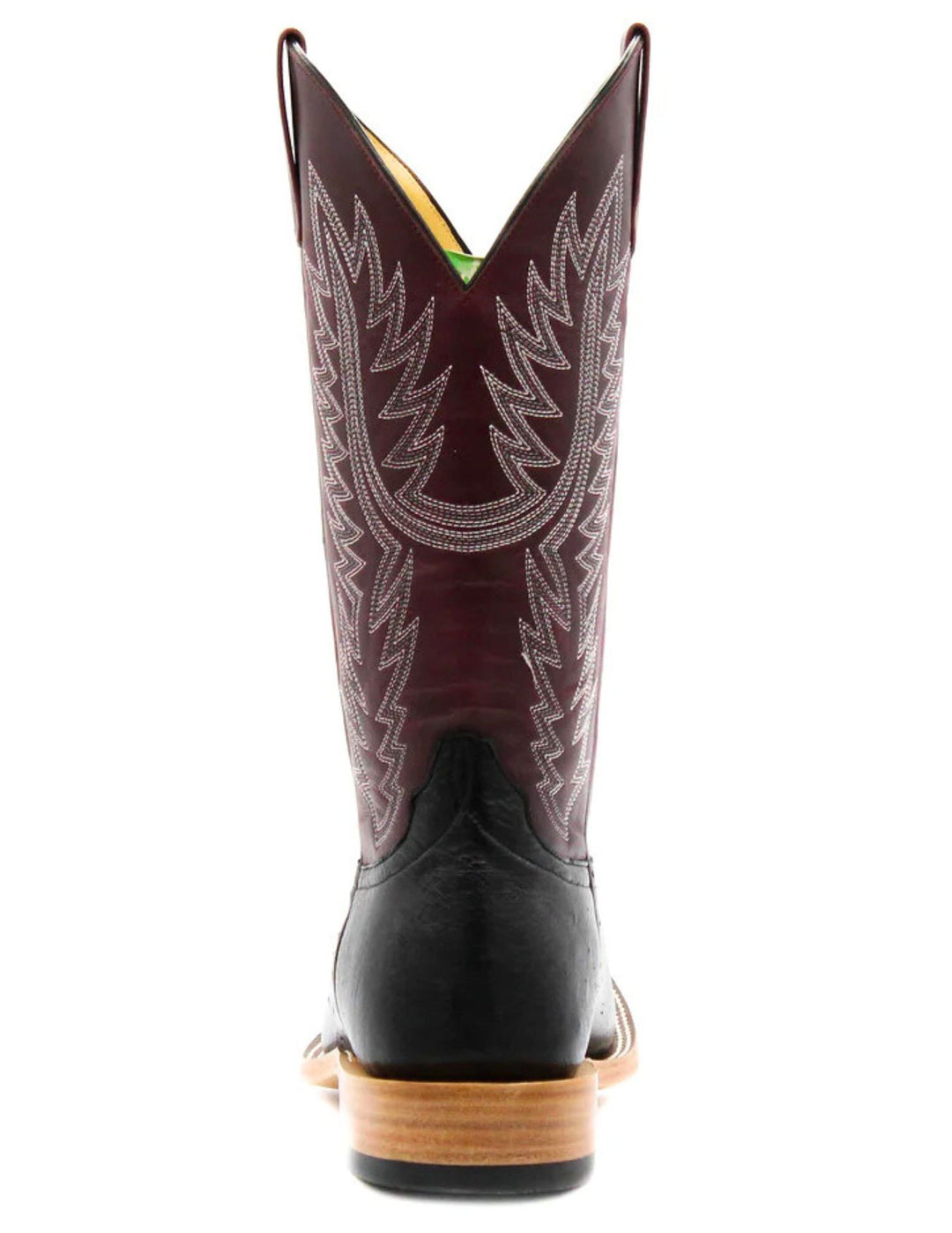 Horse Power Mens Black Smooth Ostrich Boots