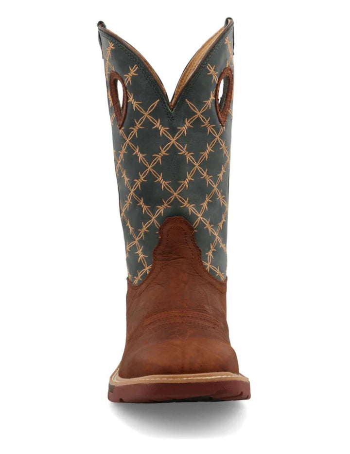 Twisted X Mens Soft Toe 12" Western Work Boots