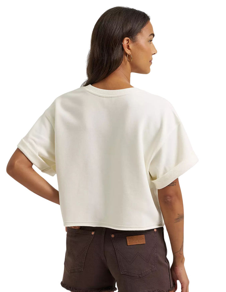 Wrangler Womens Short Sleeve Crew Sweatshirt