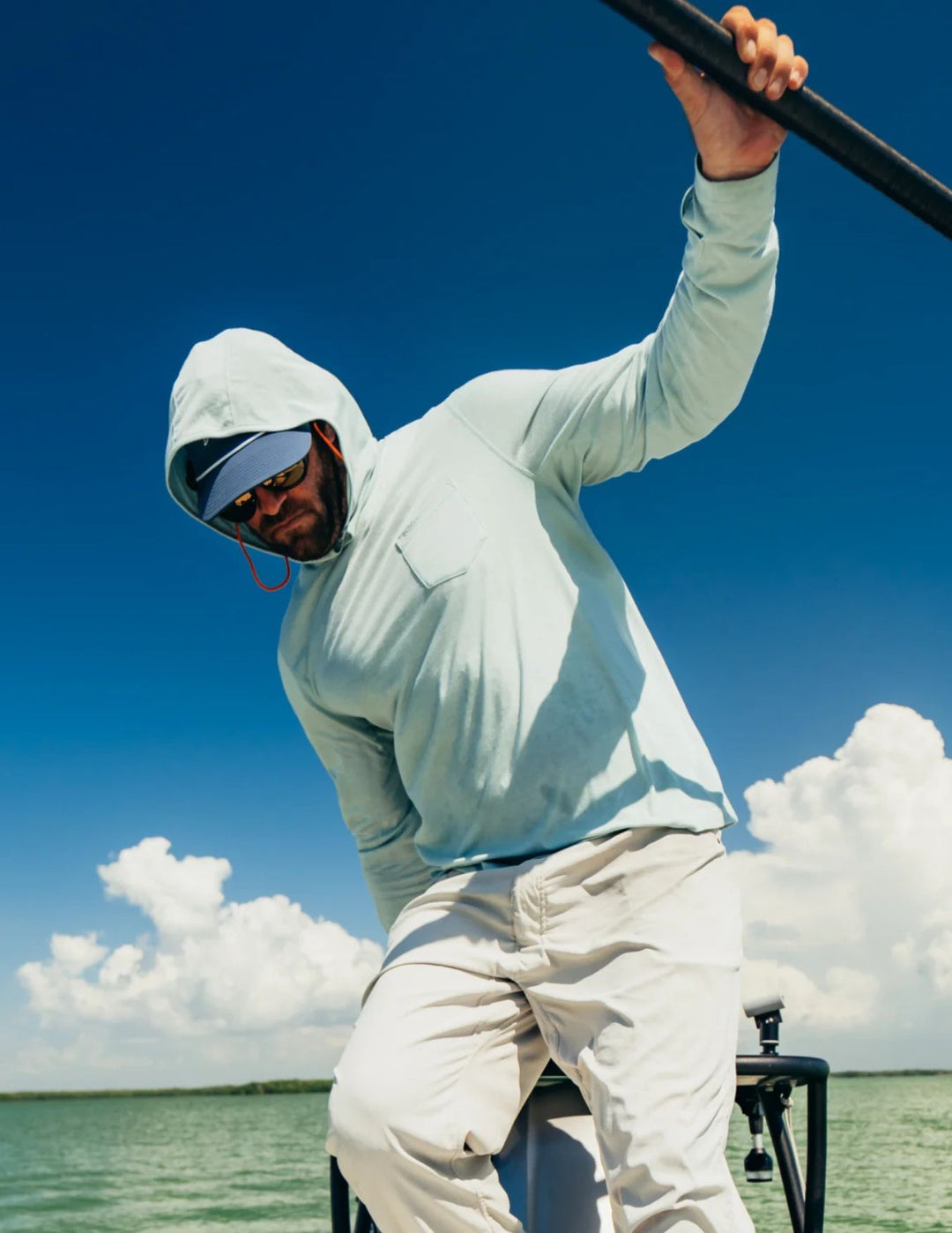 Pncho Mens Sea Grass Performance Hoodie