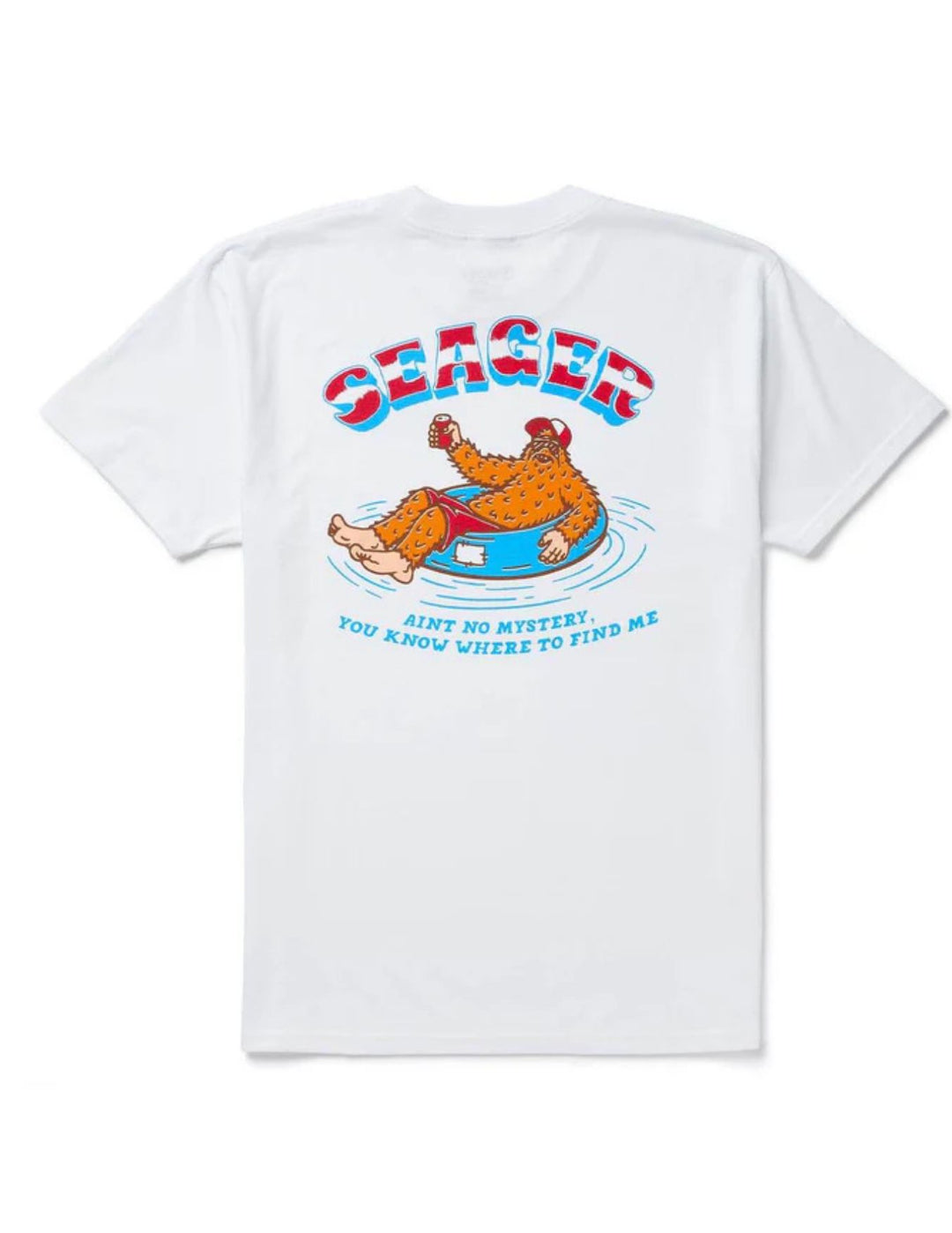 Seager Mens White Tubular Tee