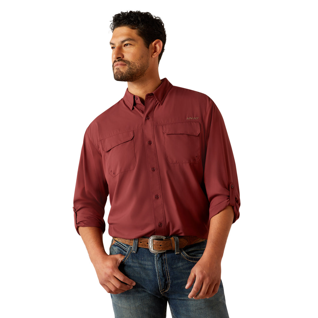 Ariat Mens Mahogany VentTEK Outbound Classic Fit Shirt