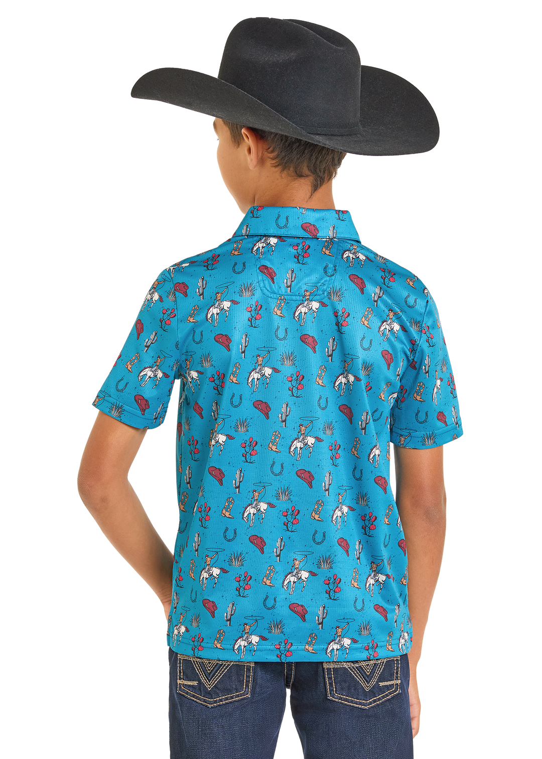 Panhandle Boys Printed Polo
