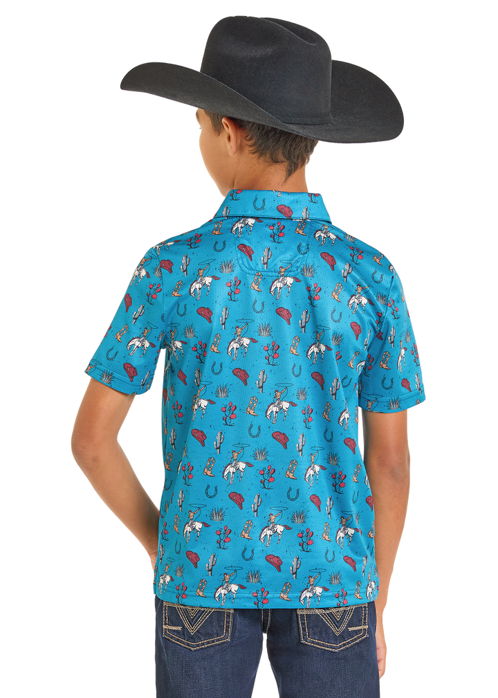 Panhandle Boys Printed Polo