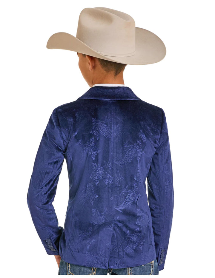 Panhandle Boys Navy Velvet Sportscoat