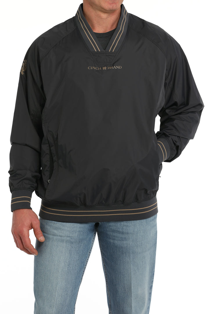 Cinch Mens Charcoal Vintage Nylon Pullover