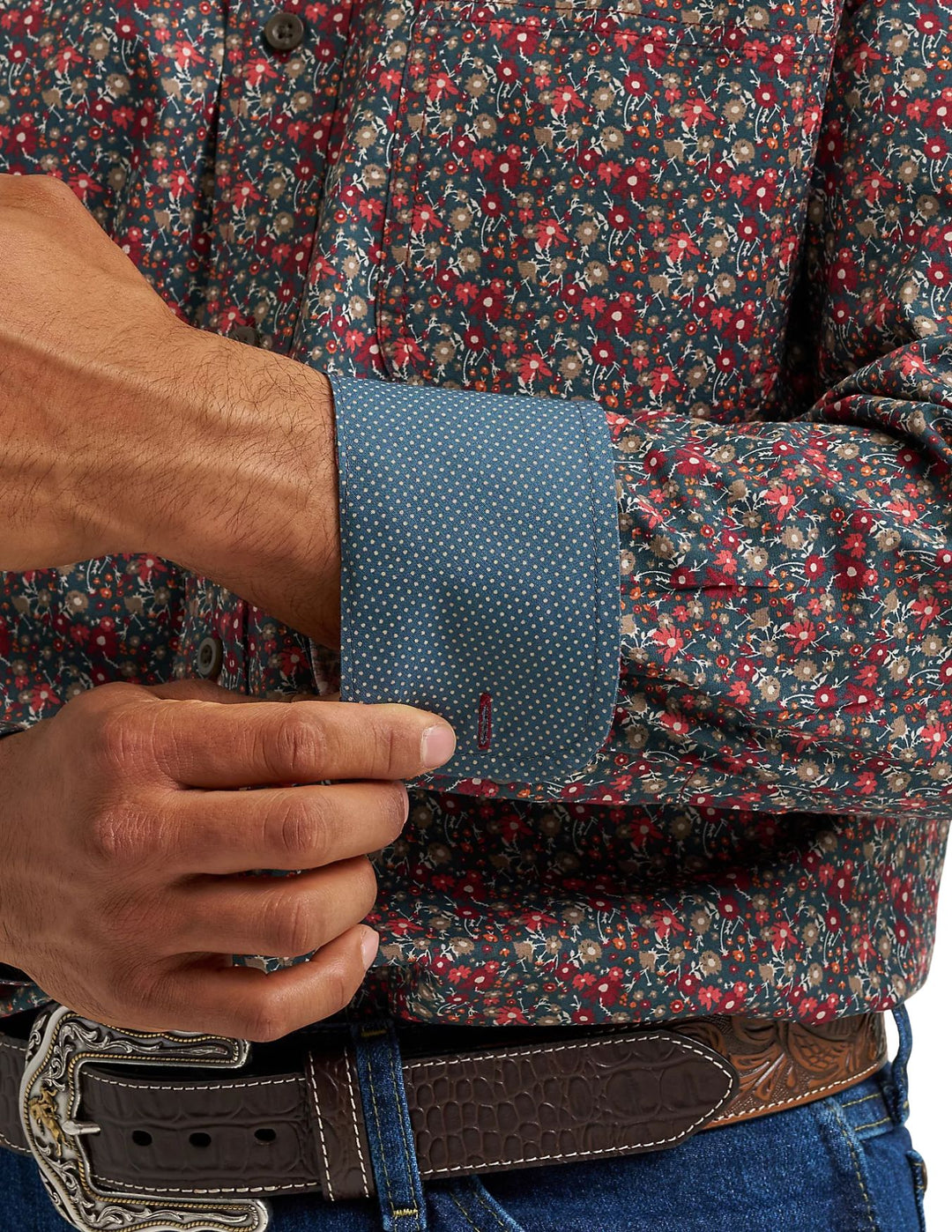 Wrangler Mens George Strait™ Long Sleeve Button Down Shirt