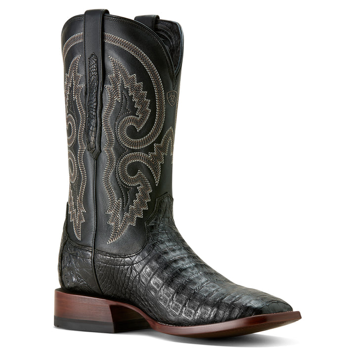 Ariat Mens Classic Callen Black Caiman Boots