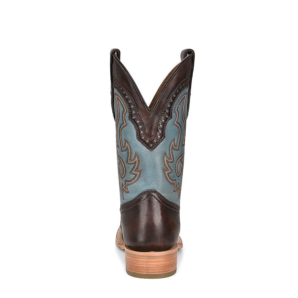 Corral Mens Brown and Blue Caiman Boots