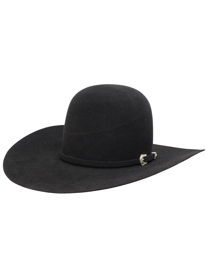 American Hat Company Mens 10X Open Crown Black Felt Hat