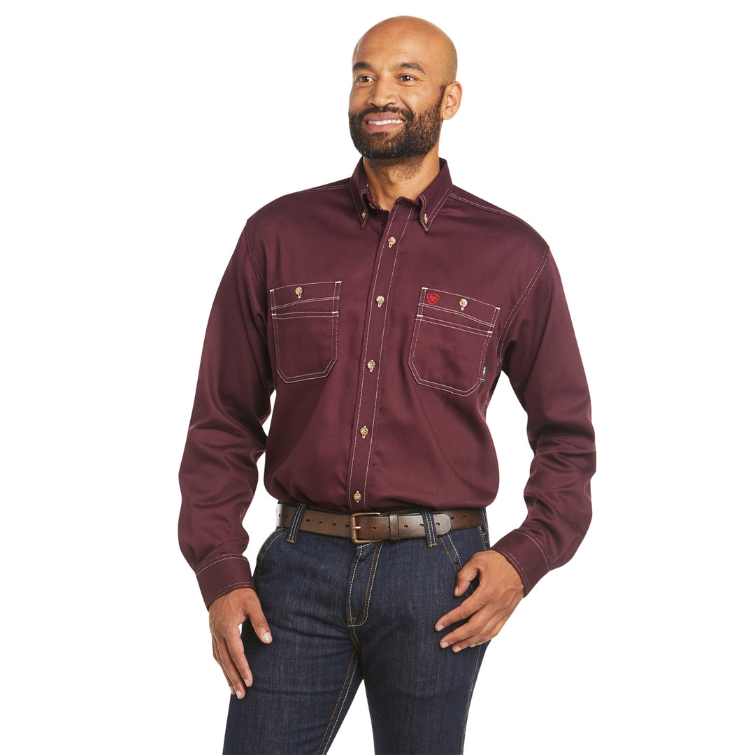Ariat Mens Malbec FR Vented Work Shirt
