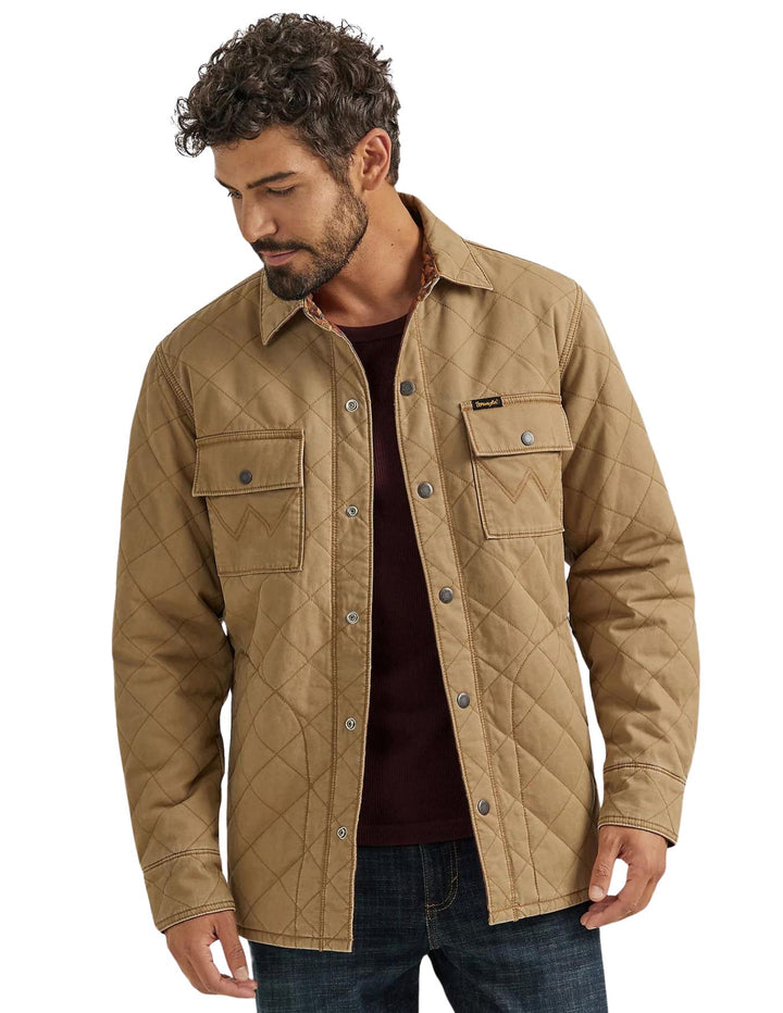 Wrangler Mens Clay Reversible Quilted Jacket