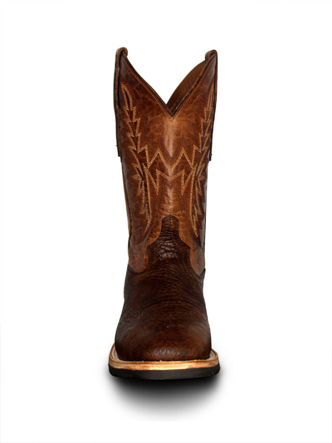 Lucchese Mens Chocolate Rudy Peanut Cowhide Performance Boots