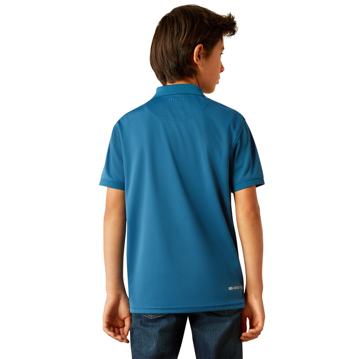 Ariat Boys Blue Sapphire TEK Polo