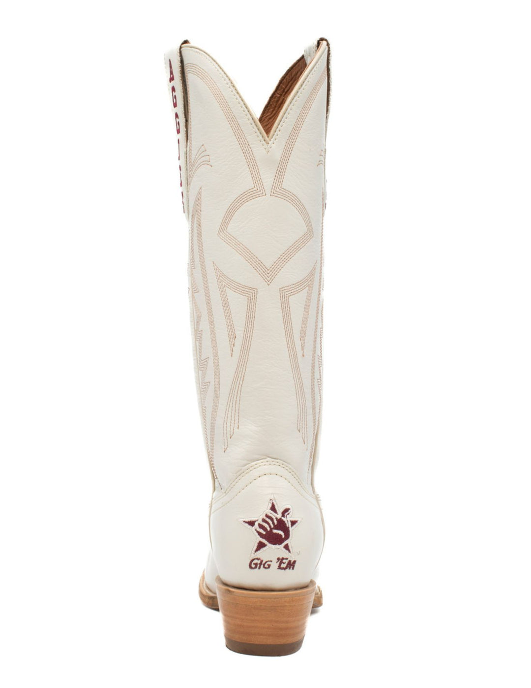 Gameday Womens Texas A&M Ivory Western Boots