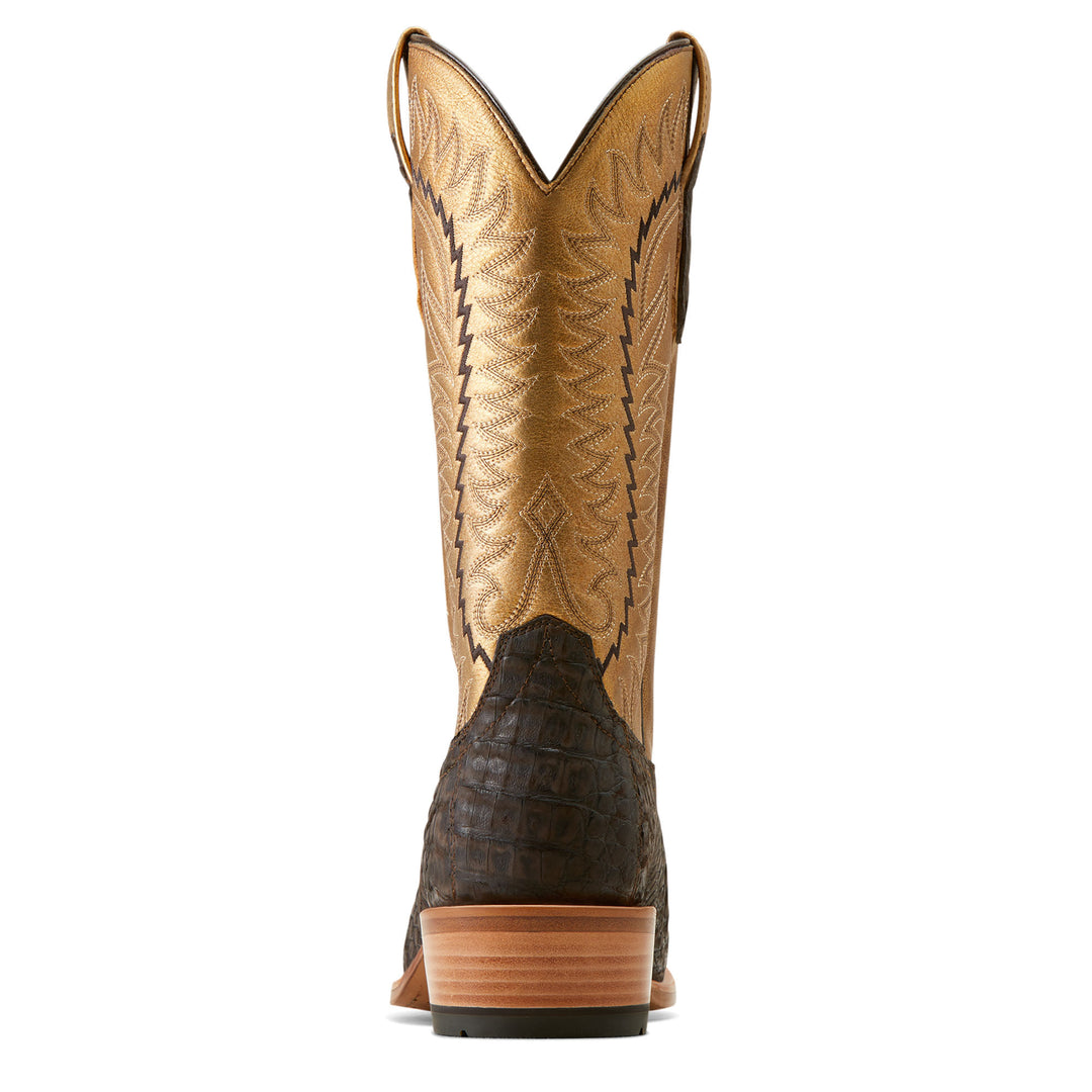 Ariat Mens Futurity Brushed Chocolate Caiman Boots