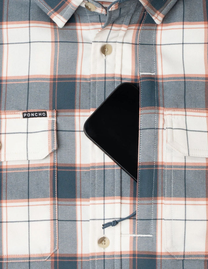 Poncho Mens The Half Moon Long Sleeve Shirt