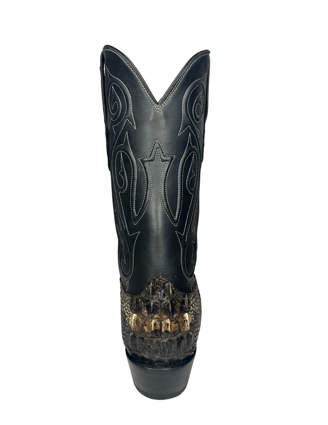 Black Jack Mens The Alamo Natural Hornback Alligator Boots