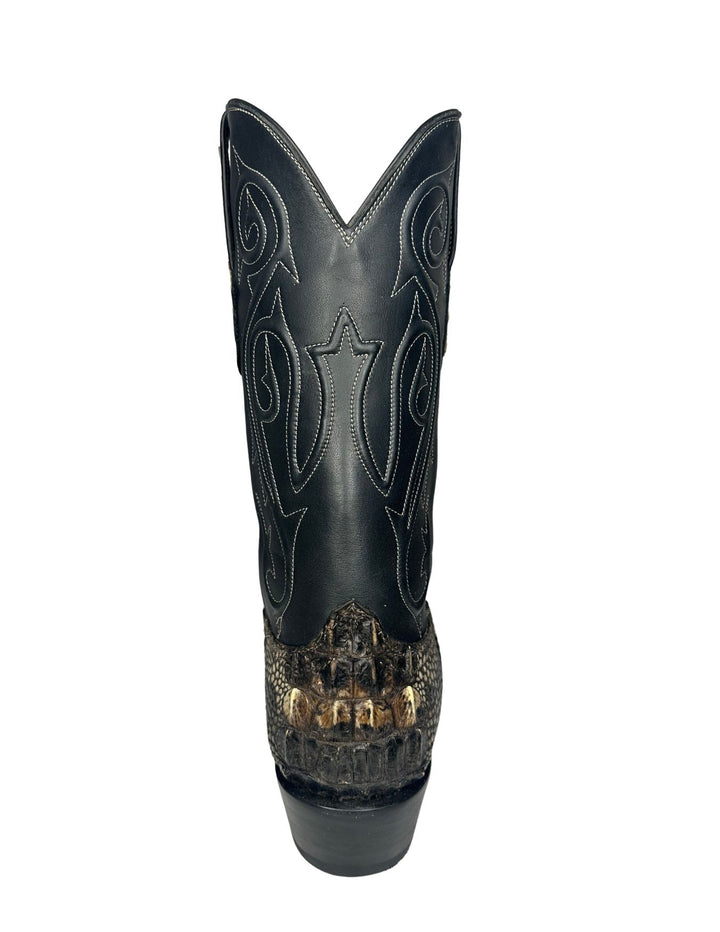 Black Jack Mens The Alamo Natural Hornback Alligator Boots