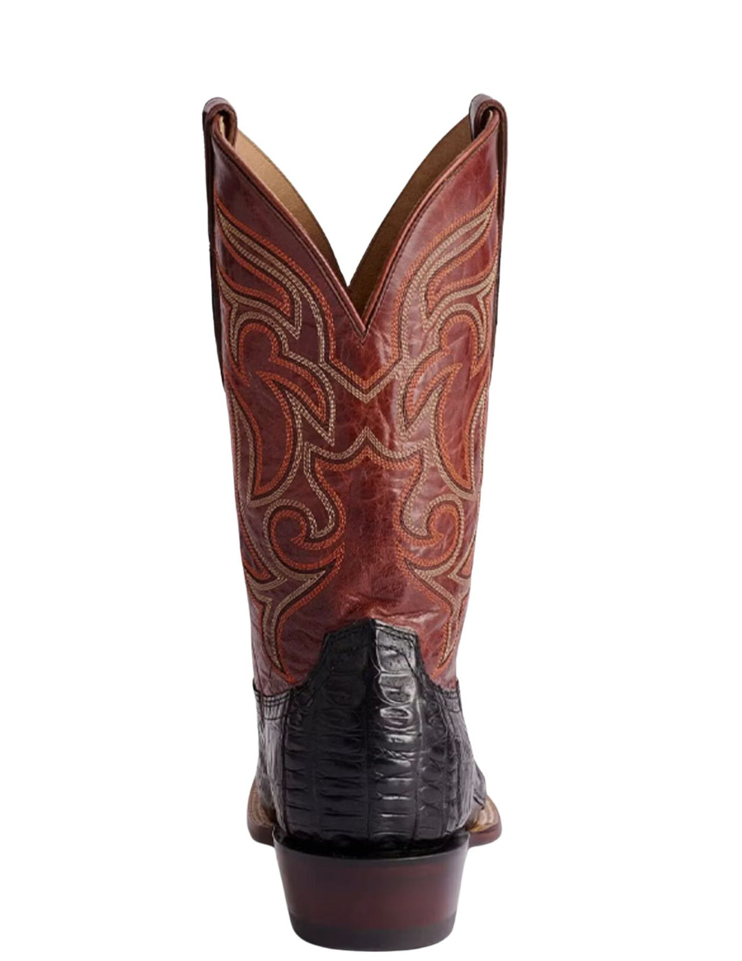 Lucchese Mens Black Hendrik Exotic Caiman Boots