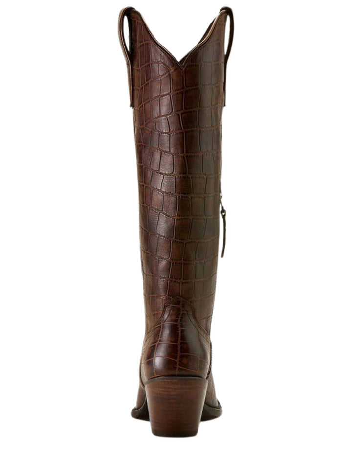 Ariat Womens Espresso Croc Print Casanova Boots