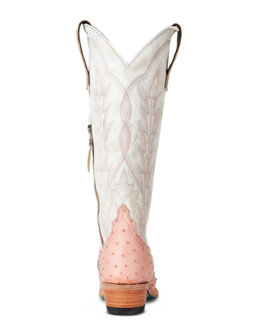 Lane Womens Skylight Blush Ostrich Boots