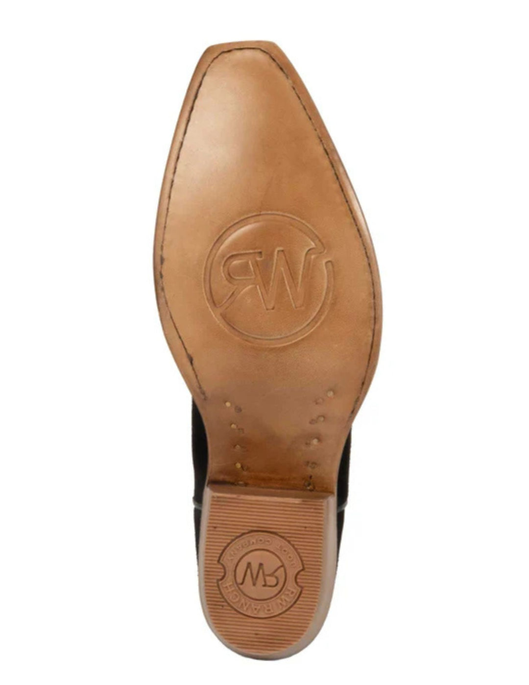 R. Watson Womens Black Roughout Ankle Boots