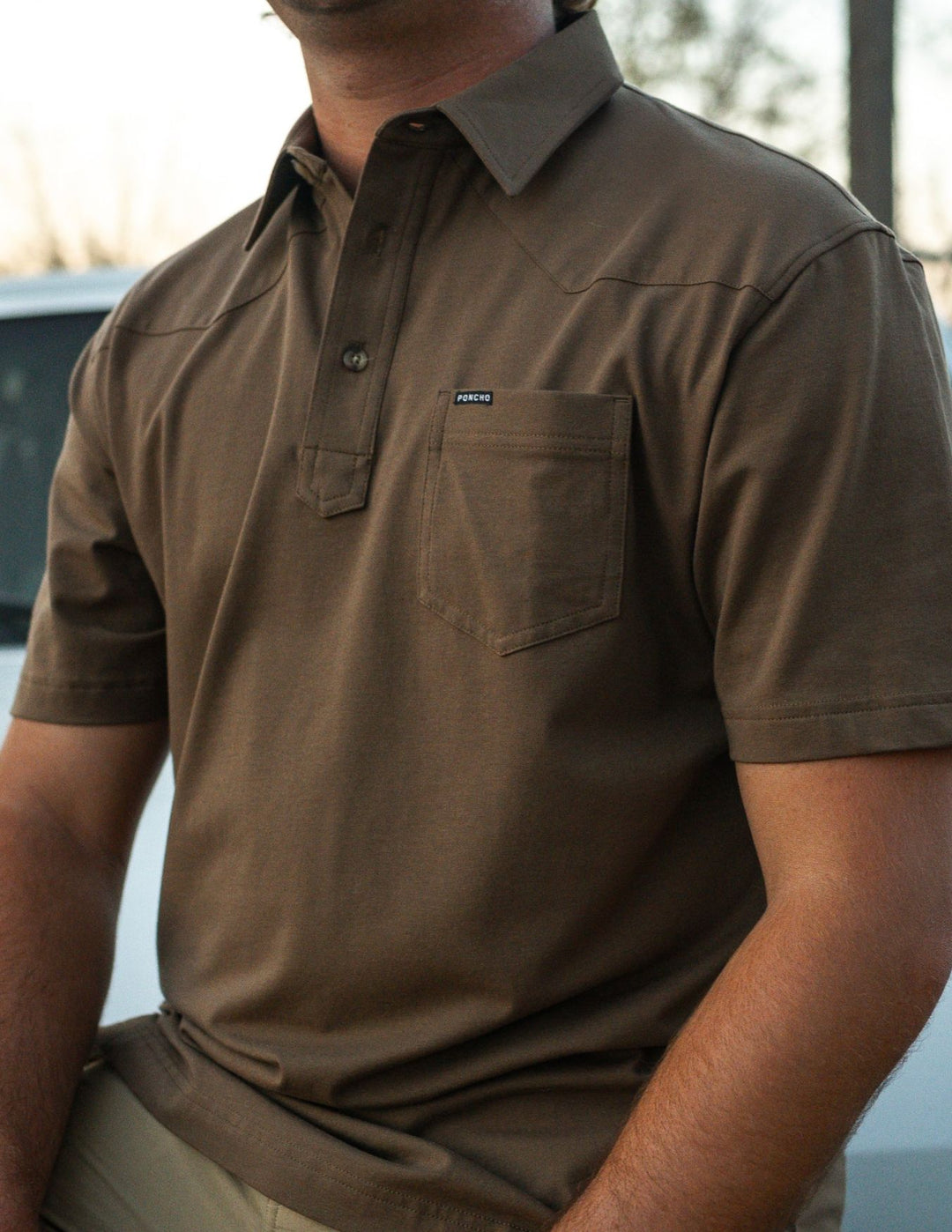 Poncho Mens The Truck Bed Polo