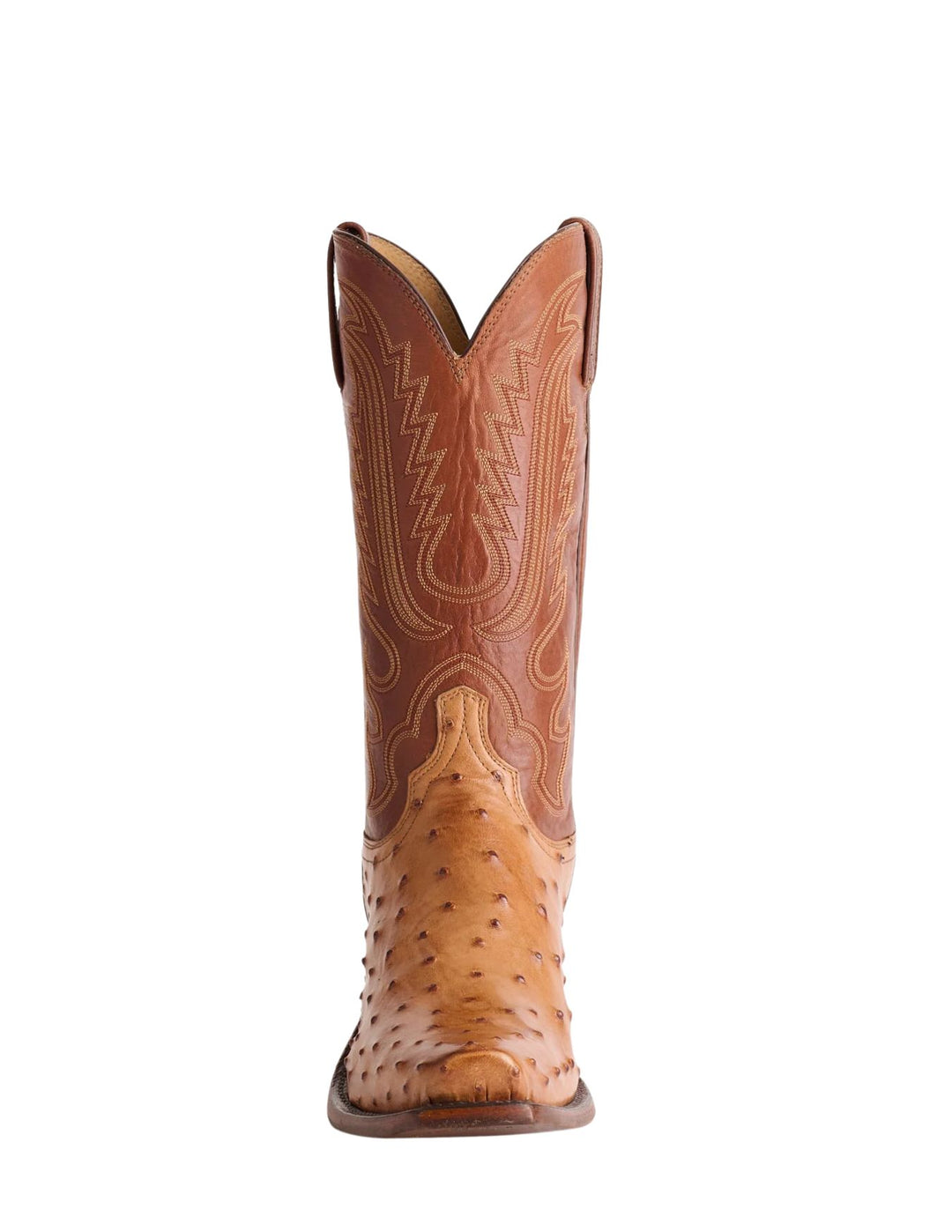 Lucchese Mens Luke Barnwood Ostrich Boots