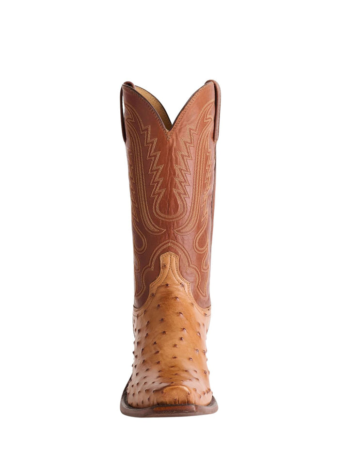 Lucchese Mens Luke Barnwood Ostrich Boots