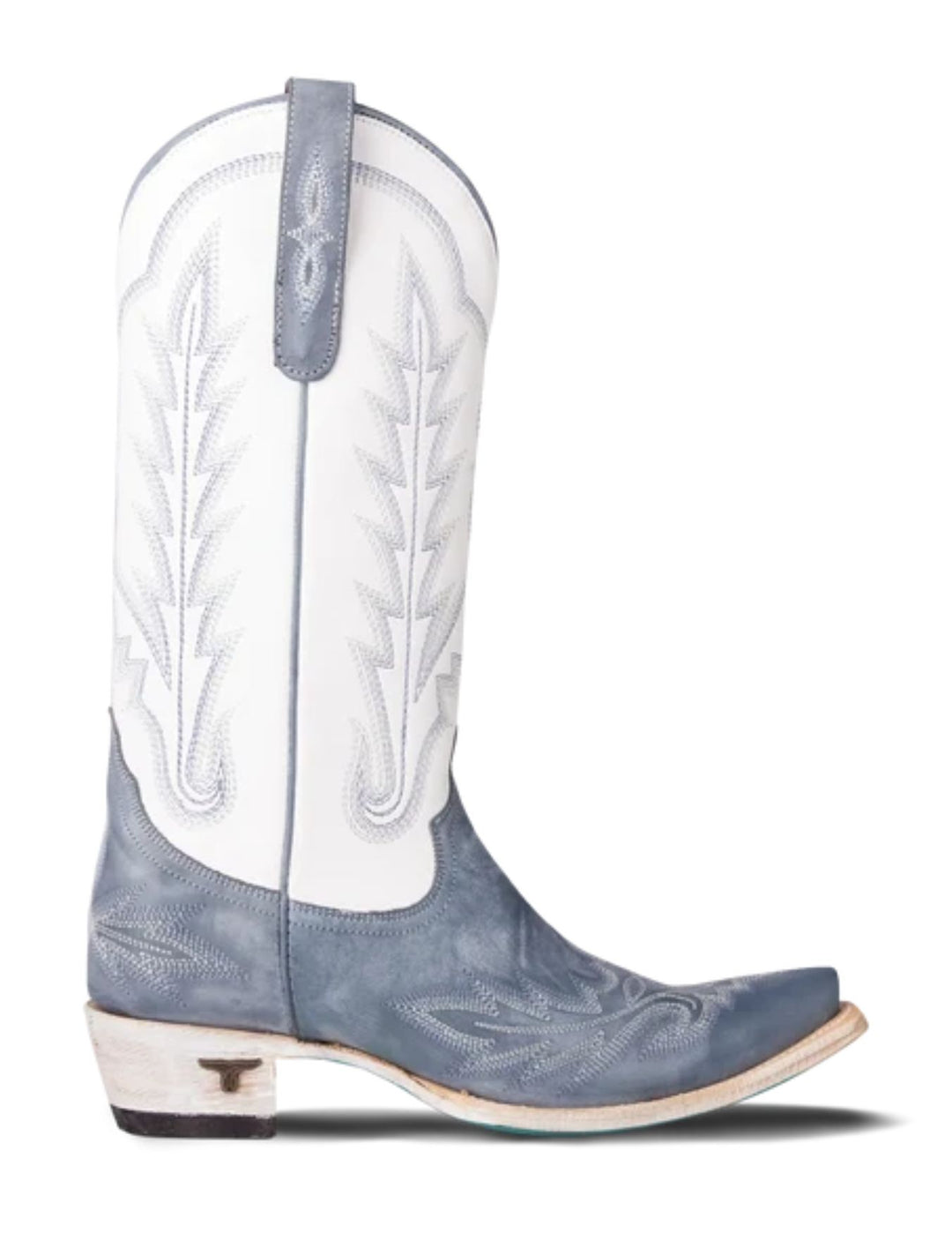 Lane Womens Lexington Washed Denim Boots