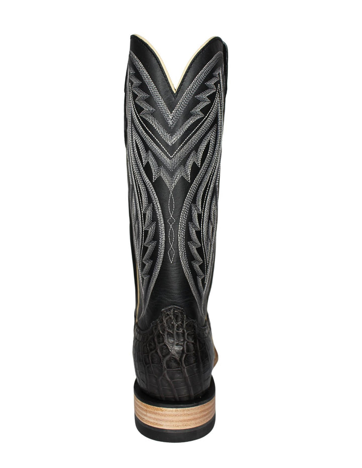 Resistol Boots Mens Dark Grey Nile Crocodile Boots