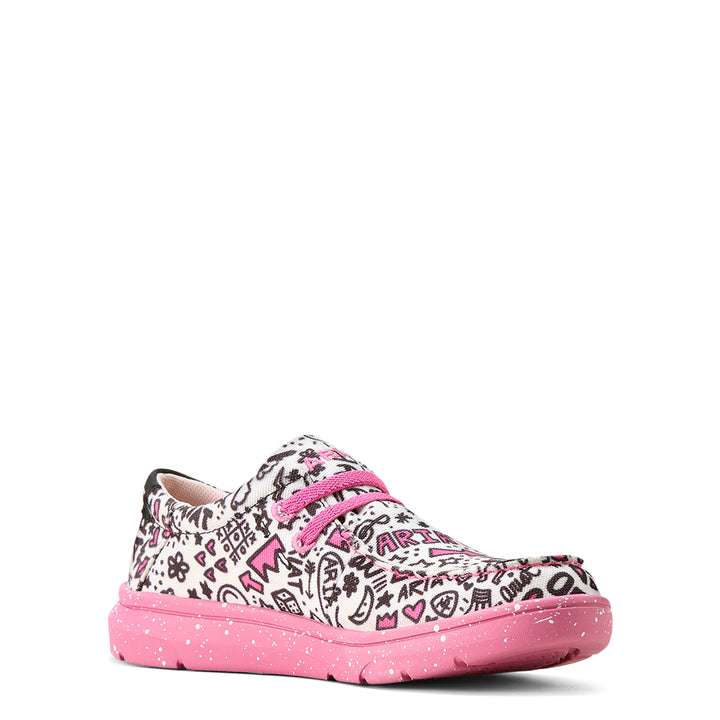 Ariat Girls Pink Doodles Hilo Shoes