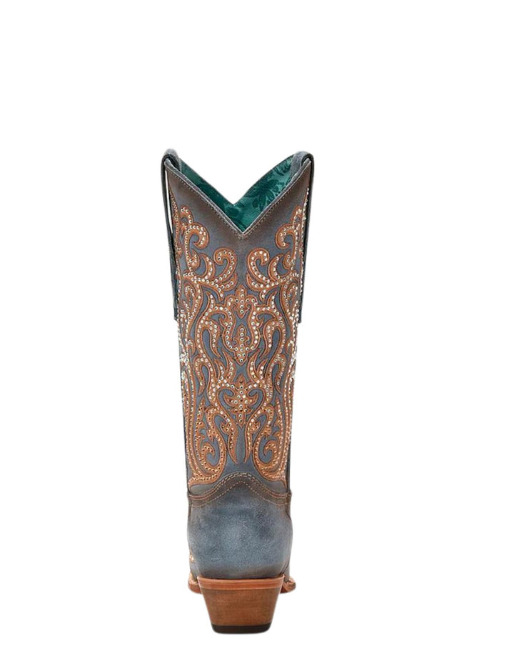 Corral Womens Blue Honey Overlay Boots