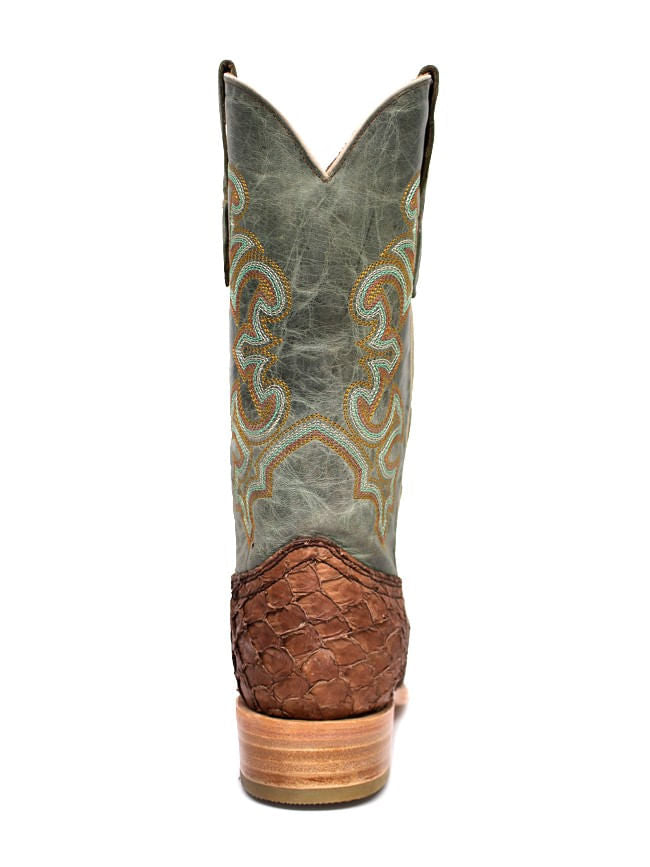 Corral Mens Brown and Turquoise Fish Boots