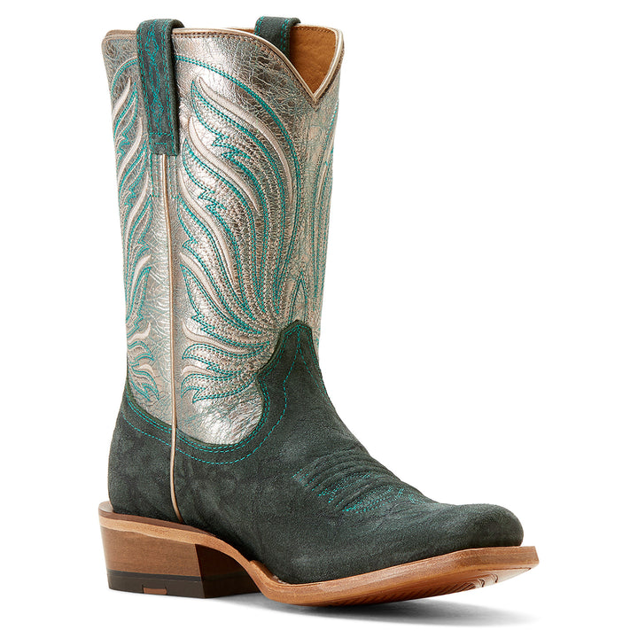 Ariat Womens Futurity Mint Elephant Print Boots