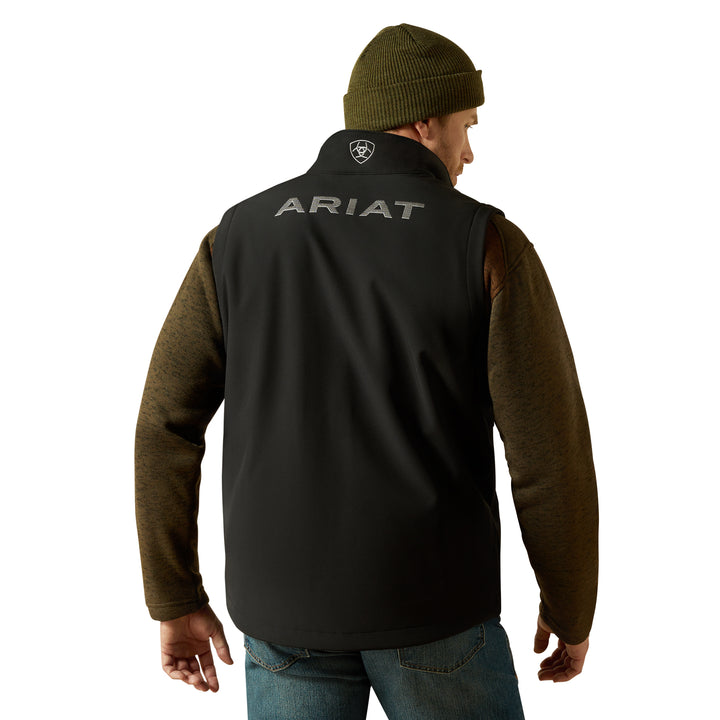 Ariat Mens Black Logo Softshell Vest