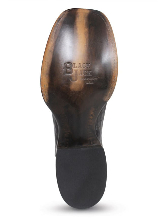 Mens Black Jack Gonzales Flag Hornback Boots – Texas Boot Company