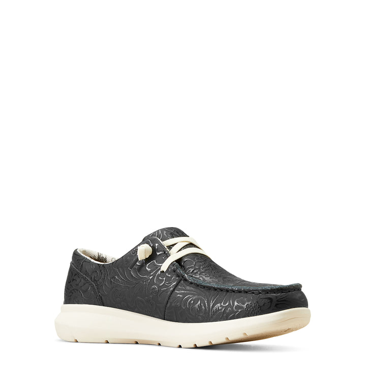 Ariat Womens Black Tooled Print Casual Shoes