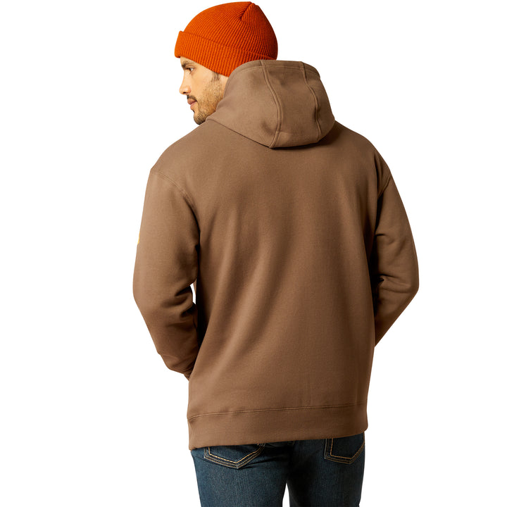 Ariat Mens Brown Rebar Graphic Hoodie