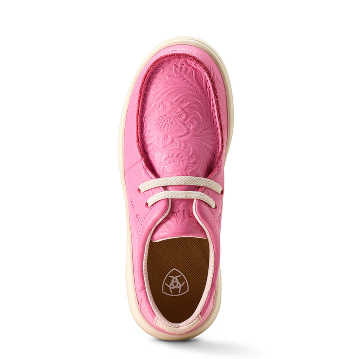 Ariat Girls Hot Pink Floral Embossed Hilo