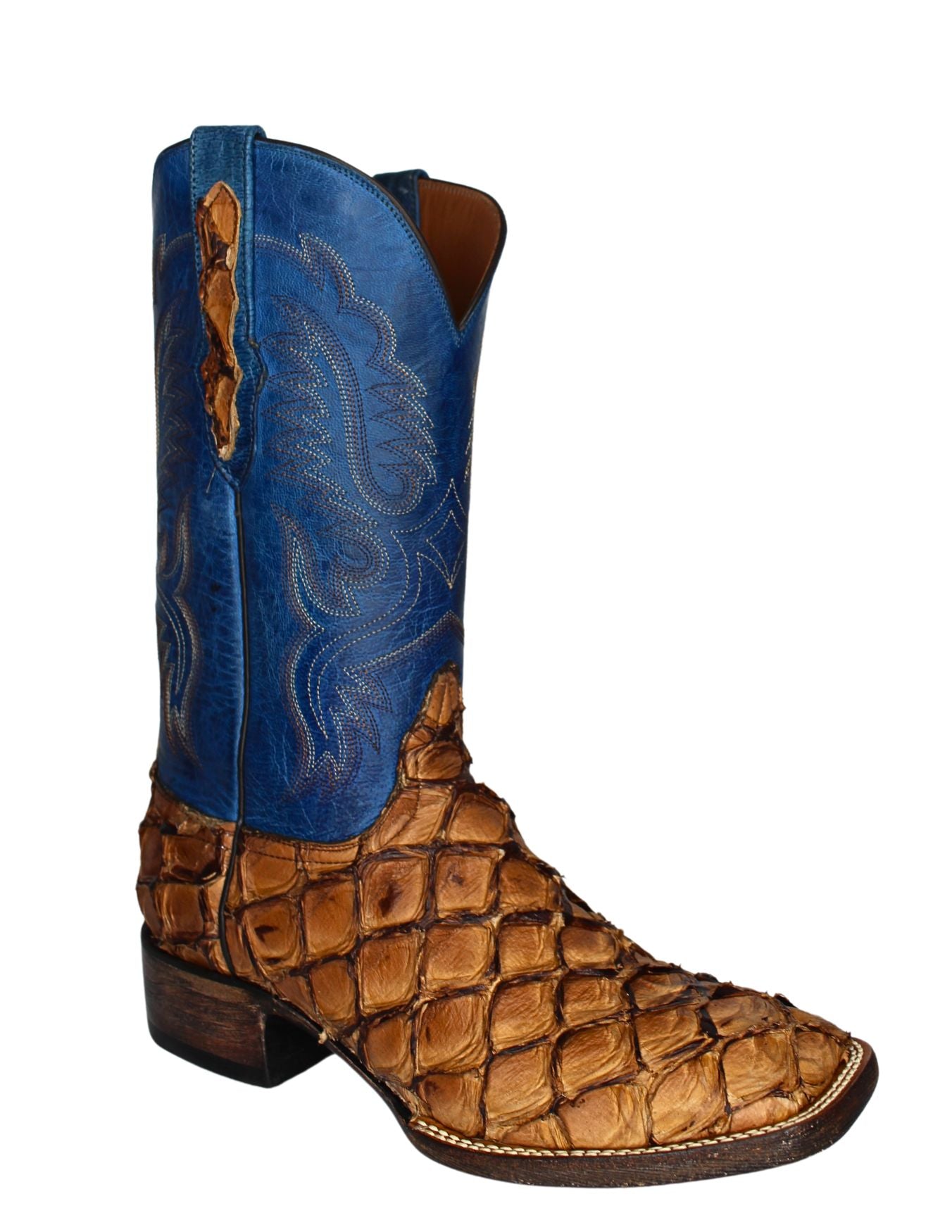Black Jack Mens Chocolate Pirarucu Boots – Texas Boot Company
