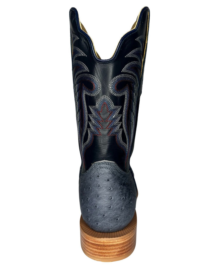 R. Watson Blue Jean Full Quill Ostrich Boots