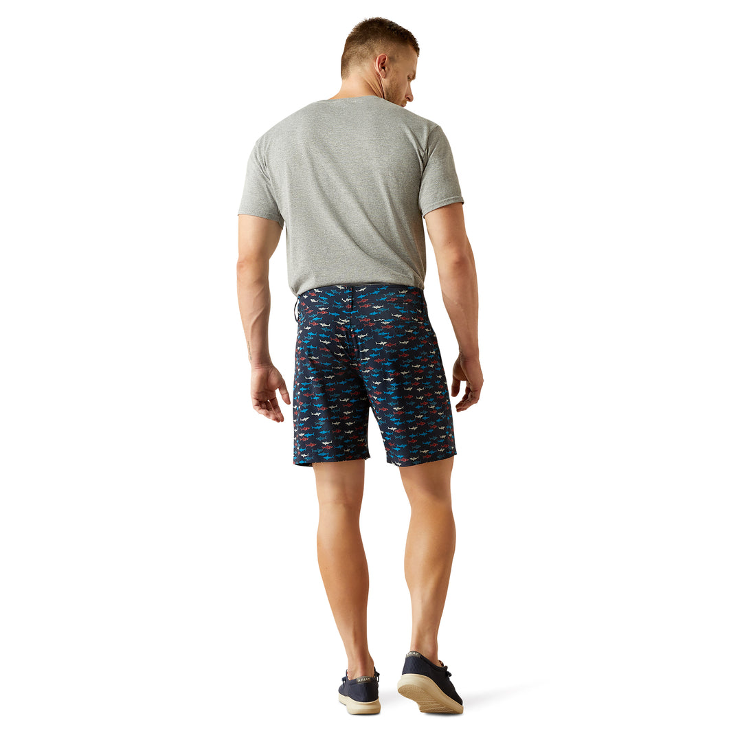 Ariat Mens Navy Shark Tek 7" Shorts