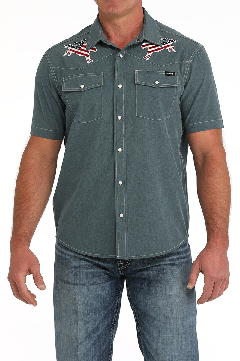 Cinch Mens Arenaflex Bronc Camp Shirt