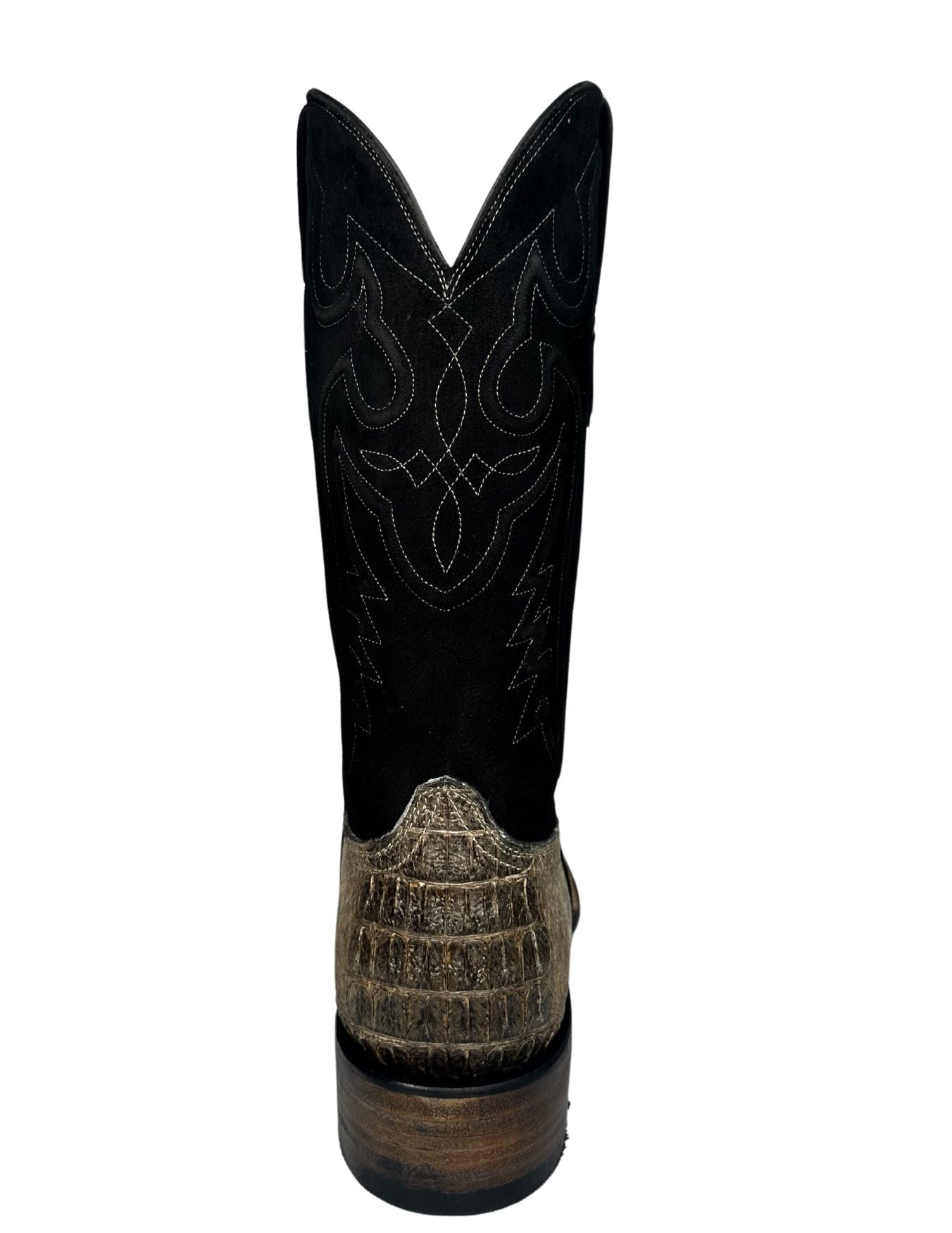 Black Jack Mens Black Top Natural Caiman Hornback Boots – Texas