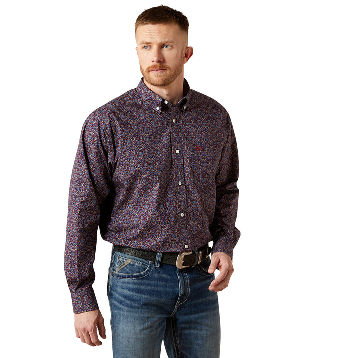 Ariat Mens Wrinkle Free Brendan Classic Fit Shirt