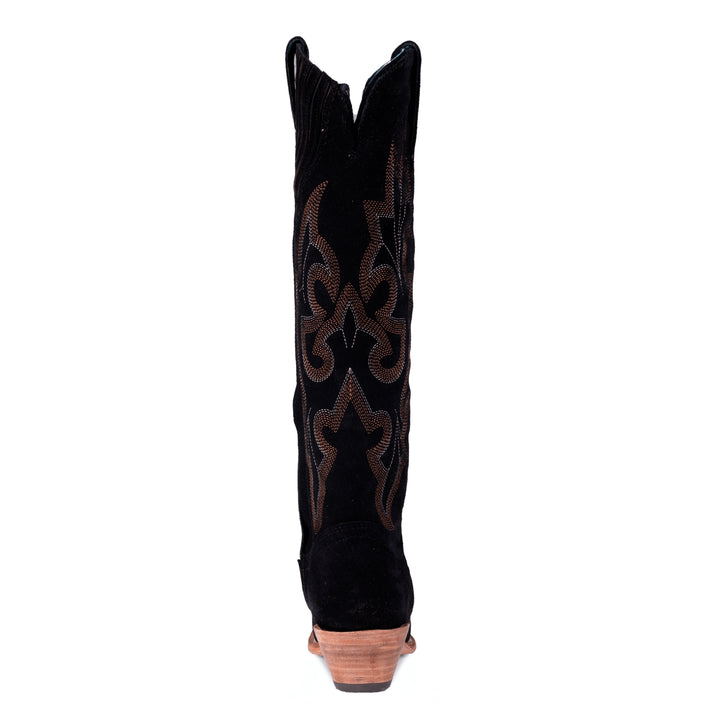 Corral Womens Black Suede Embroidery Tall Boots