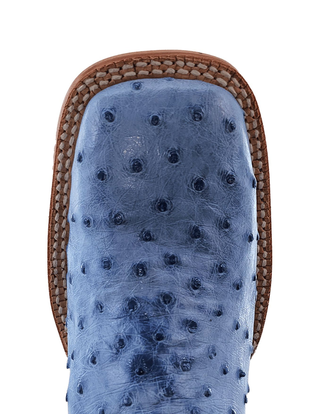 R. Watson Womens Denim Full Quill Ostrich Boots